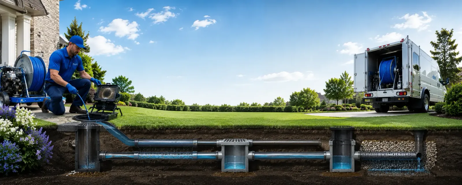 Outdoor drain cleaning information for Cameron, NY
